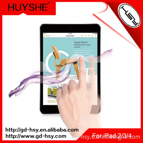 HUYSHE 0.3MM screen protector film roll for iPad 2/3/4 for ipad tempered glass screen protector